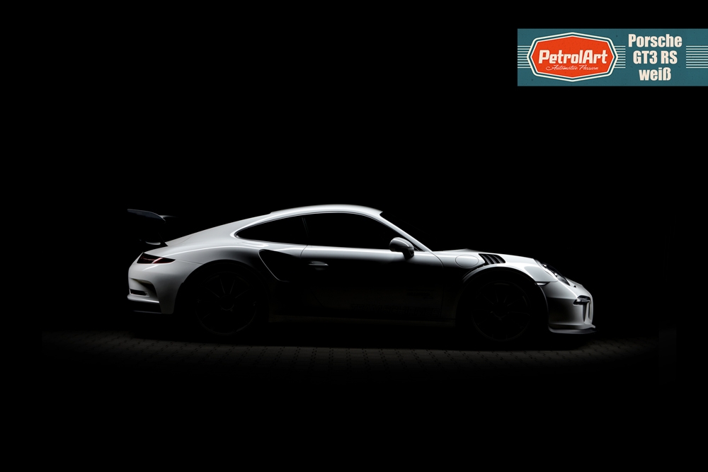 CarSilhouette - Porsche - GT3RS - white